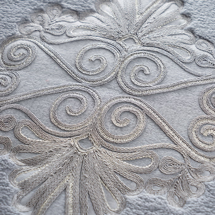 Mijölnir Juego de alfombras de baño de felpa Gris Mijölnir Juego de alfombras de baño de felpa Gris